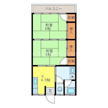 道ノ尾駅 徒歩31分 1階の物件間取画像